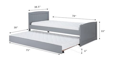 Twin Trundle Bed Mattress Size